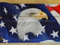 Close up of the Eagle on 69 Radiator Cover before clearcoat