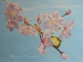 Cherry Blossoms Painting on Canvas