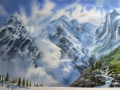 Majestic-Mountain Painting
